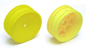 ASSOCIATED BUGGY FRONT 12MM HEX WHEEL, YELLOW (B4.1/B44.1) RB5/R